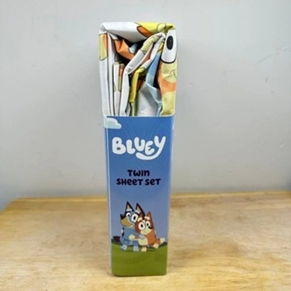 Bluey Holiday Sheet Set Kids Twin Bluey Bingo 3 Piece‎ Bedding Set NEW Gifting